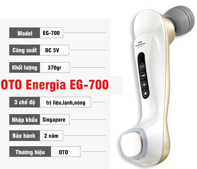 Máy massage mặt nóng lạnh OTO Energia EG-700